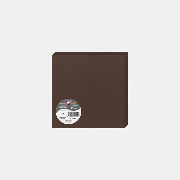 Vorgefaltete Karte 160x320 Pergament 210g Kakaopollen