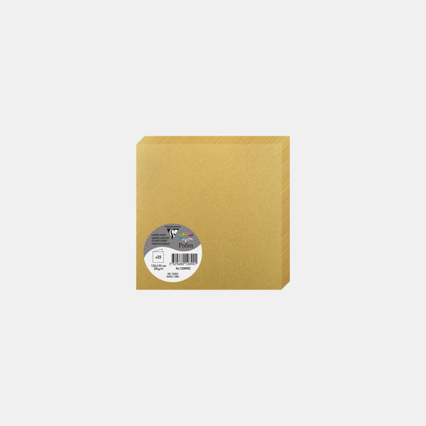 Vorgefaltete Karte 135x270 schillernd 210g Gold Pollen