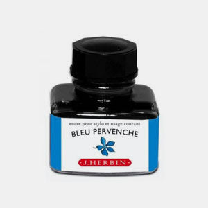 Bouteille 30 ml encre pour stylo bleu pervenche