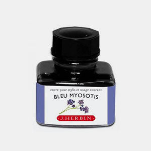 Bouteille 30 ml encre pour stylo bleu myosotis