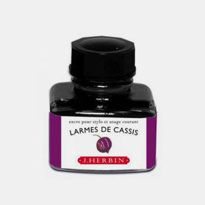 Bouteille 30 ml encre pour stylo larme de cassis