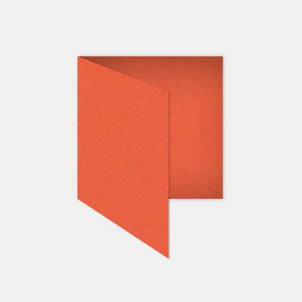 Vorgefaltete Karte 130x260mm Kraft Terrakotta