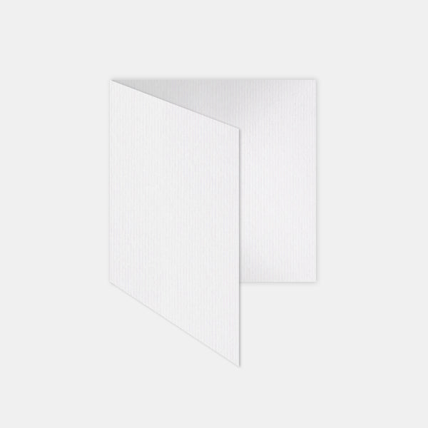 Vorgefaltete Karte 130x260mm naturweiß gerippt