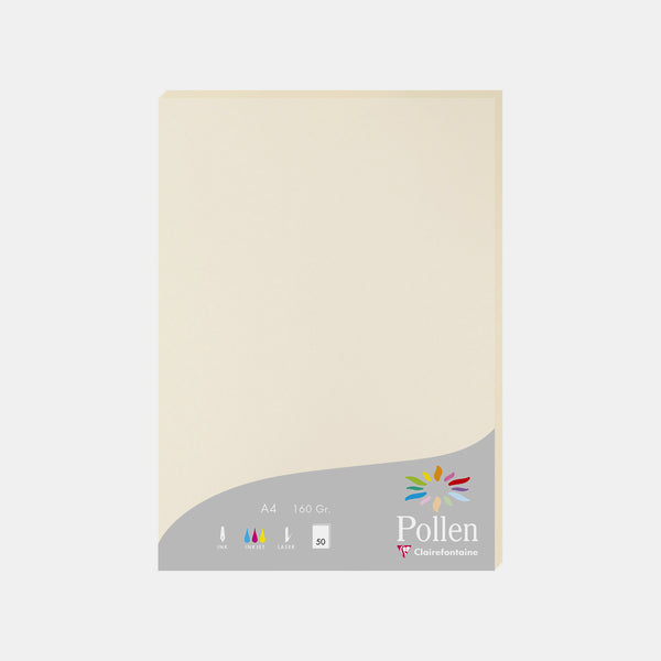 Feuille A4 velin 160g ivoire Pollen