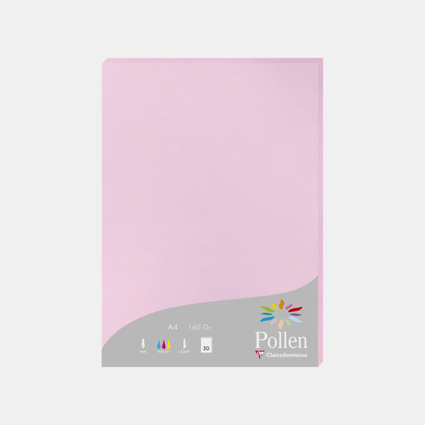 A4-Pergamentblatt, 160 g gezuckerter rosa Pollen