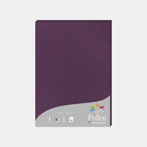 A4-Pergamentblatt, 160 g schwarze Johannisbeerpollen
