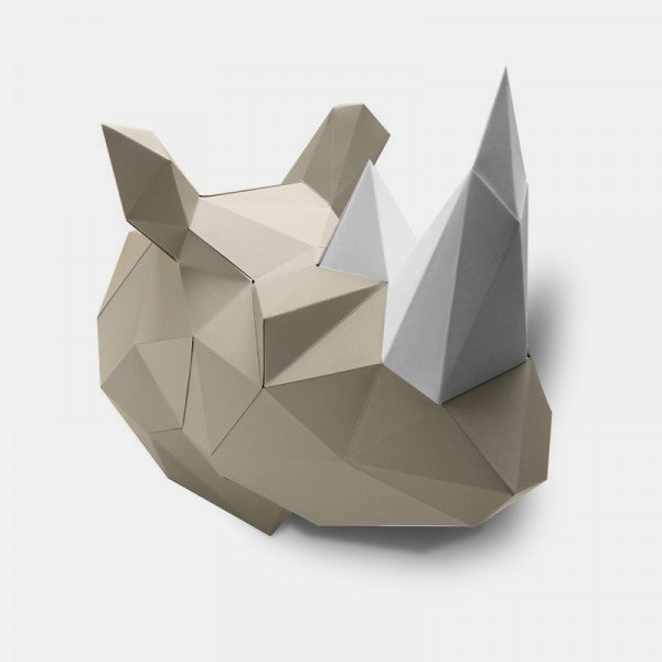 Rhinoceros paper trophy