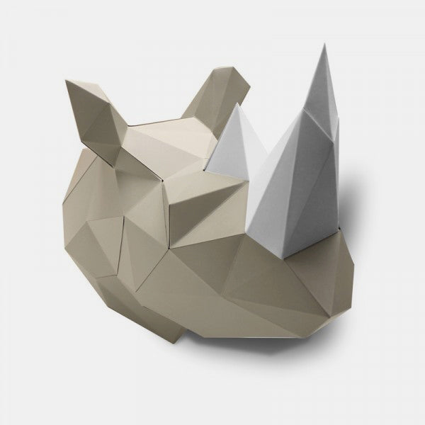 Trophée en papier Rhinocéros
