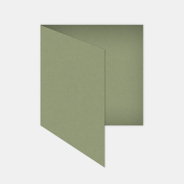 Vorgefaltete Karte 145x290mm Kraftoliv