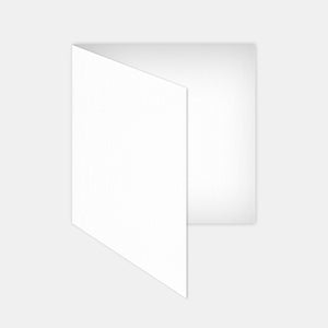 Carte pré-pliée 145x290mm naturel blanc