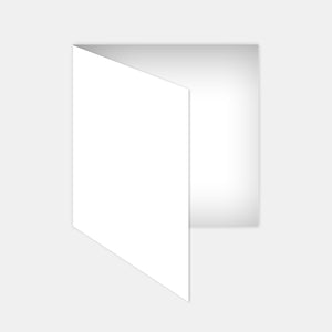 Carte pré-pliée 145x290mm velin blanc