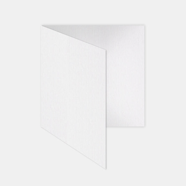 Vorgefaltete Karte 145x290mm naturweiß gerippt