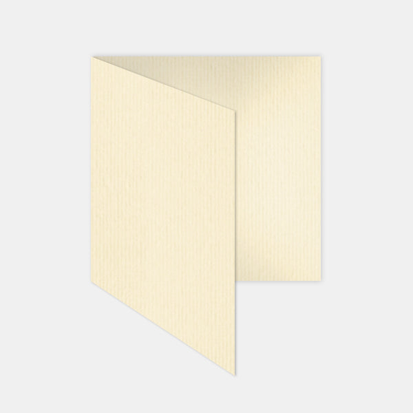 Vorgefaltete Karte 145 x 290 mm, elfenbeinfarben