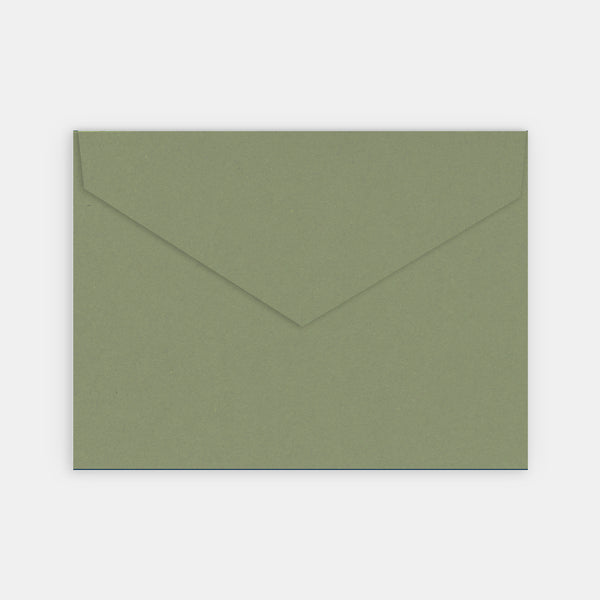 Enveloppe 140x190 mm kraft olive