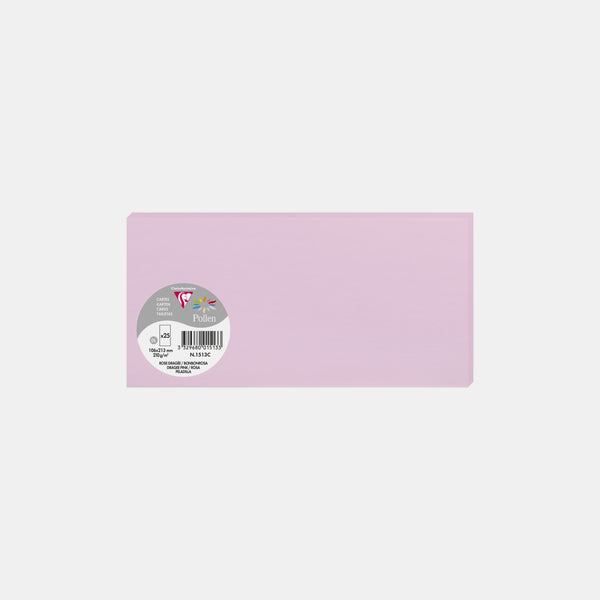 Card 106x213 vellum 210g sugared pink Pollen
