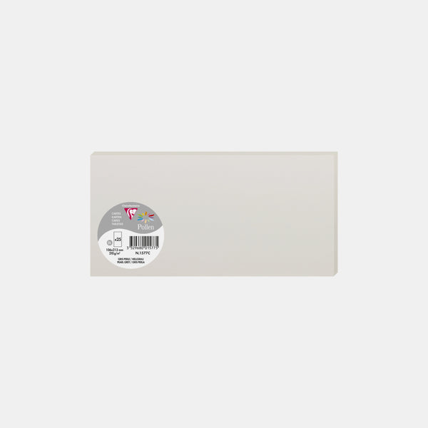 Card 106x213 vellum 210g pearl gray Pollen