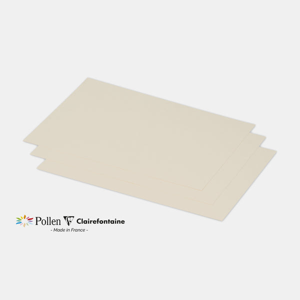 Carte 158x222 velin 210g ivoire Pollen
