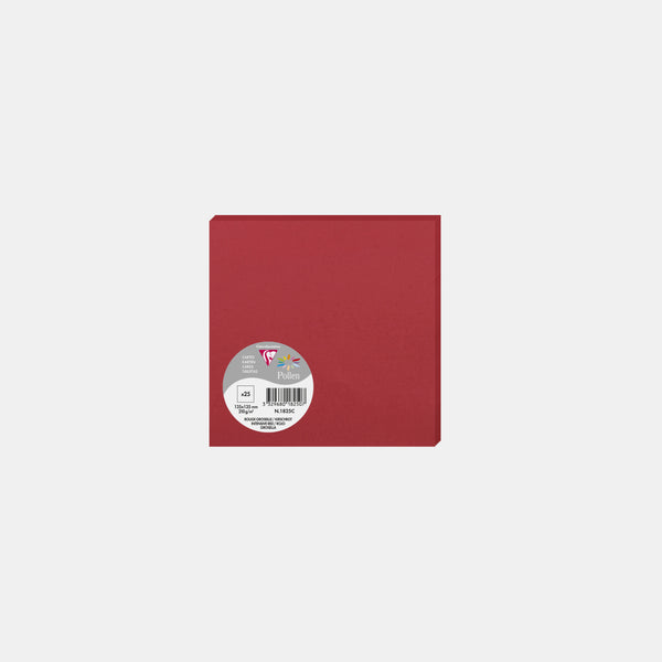 Karte 135x135 Pergament 210g Rote Johannisbeerpollen