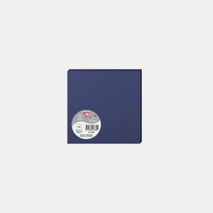 Carte 135x135 velin 210g bleu nuit Pollen