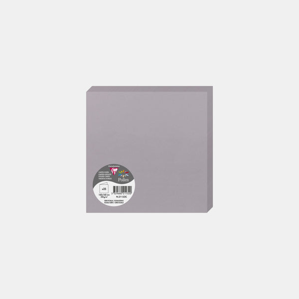 Vorgefaltete Karte 160x320 Pergament 210g koalagrauer Pollen