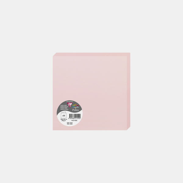 Vorgefaltete Karte 160x320 Pergament 210g rosa Pollen
