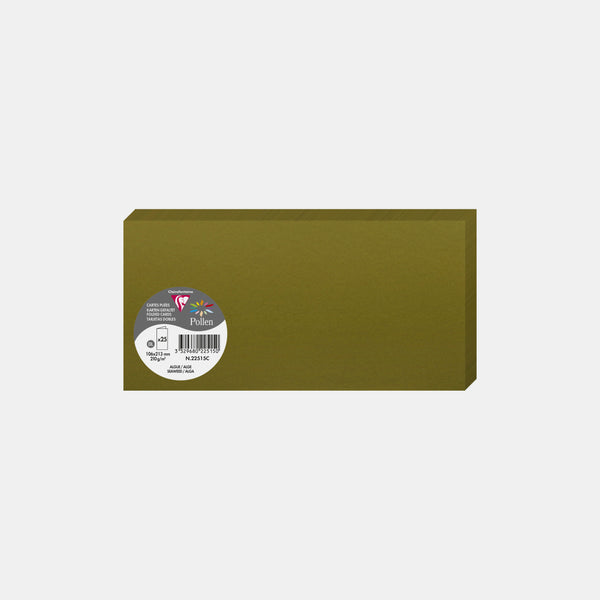 Vorgefaltete Karte, 213 x 213 Pergament, 210 g Algenpollen