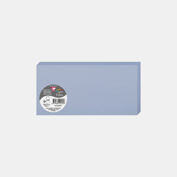 Vorgefaltete Karte, 213 x 213 Pergament, 210 g, lavendelblauer Pollen