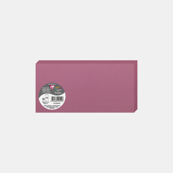 Vorgefaltete Karte, 213 x 213 Pergament, 210 g, rosa Hortensienpollen