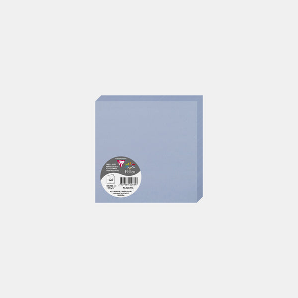 Vorgefaltete Karte 135x270 Pergament 210g lavendelblauer Pollen