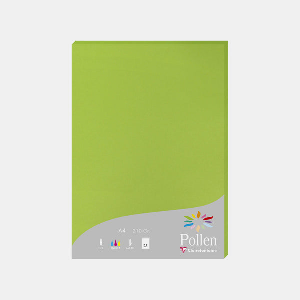 A4-Pergamentblatt, 210 g, mintgrüner Pollen