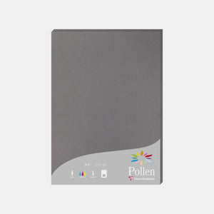 A4 vellum sheet 210g steel gray Pollen