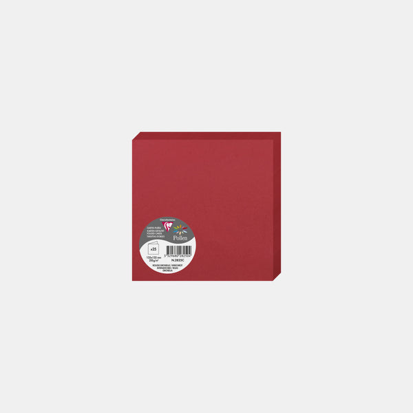 Vorgefaltete Karte 135x270 Pergament 210g Johannisbeerroter Pollen