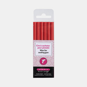 Pack of 6 sticks of red sealing wax