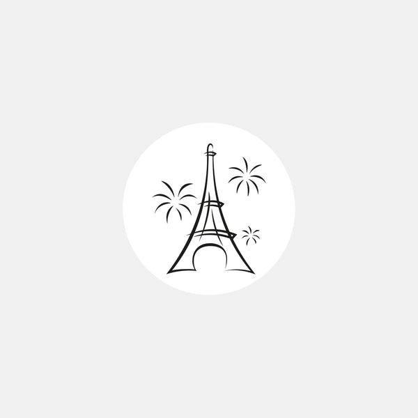 Aufkleber mit Eiffelturm-Symbol