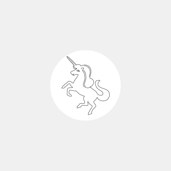 Unicorn symbol pastille