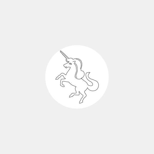 Einhorn-Symbol-Pastille