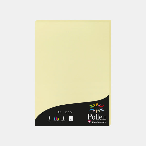 A4-Pergamentblatt, 120 g, kanariengelber Pollen