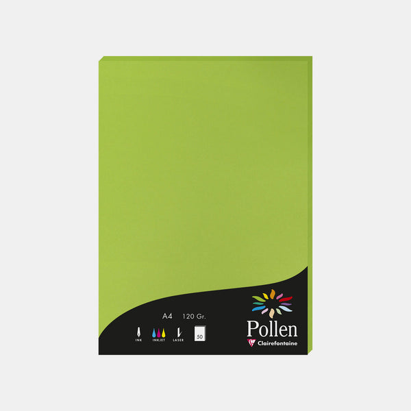 A4-Pergamentblatt, 120 g, mintgrüner Pollen