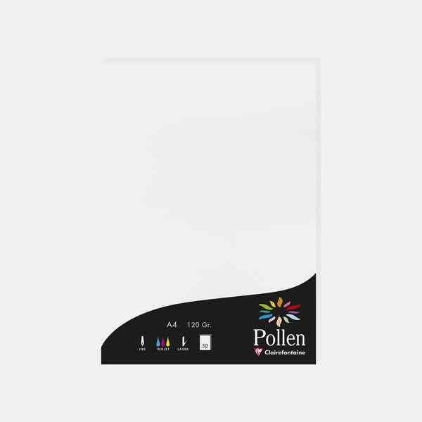 A4-Pergamentblatt, 120 g, weißer Pollen