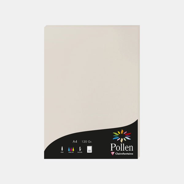 A4-Pergamentblatt, 120 g, perlgrauer Pollen