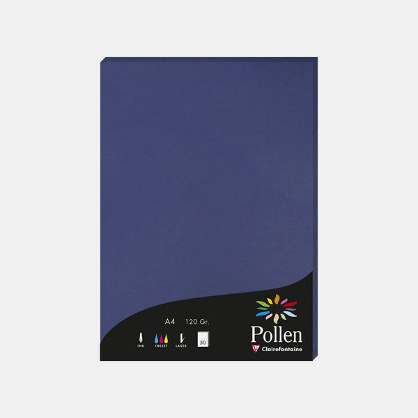 A4-Pergamentblatt, 120 g, nachtblauer Pollen
