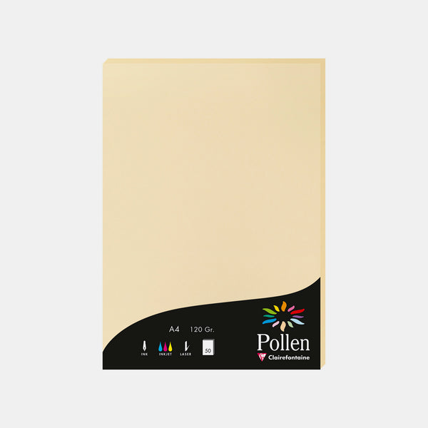 A4-Pergamentblatt, 120 g, hellbrauner Pollen