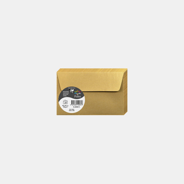 Envelope 90x140 iridescent 120g gold Pollen