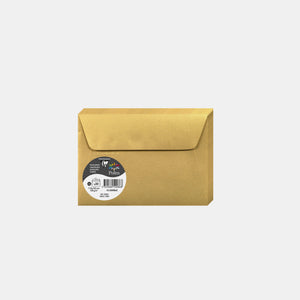 Umschlag 114x162 schillernd 120g Goldpollen