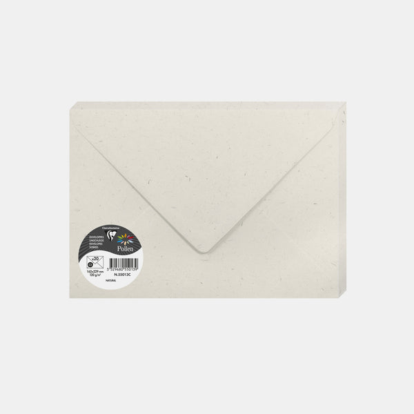 Enveloppe 162x229 natura 120g Pollen