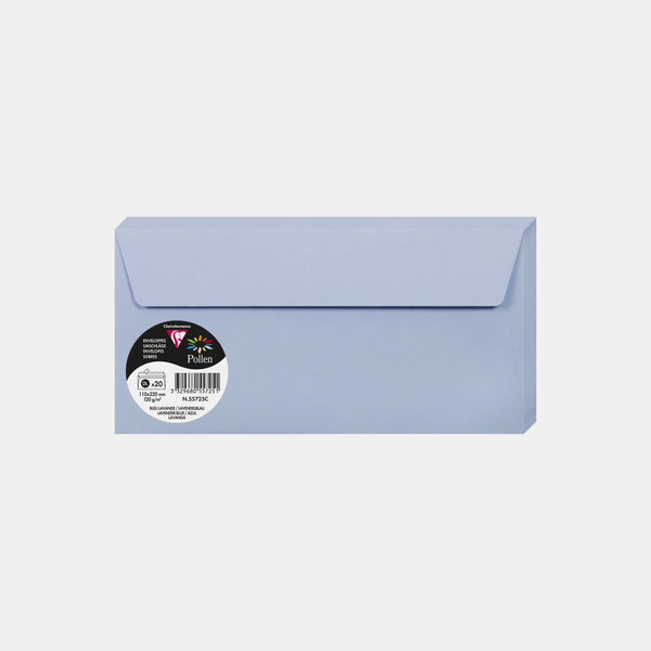 Umschlag 110x220 Pergament 120g lavendelblauer Pollen