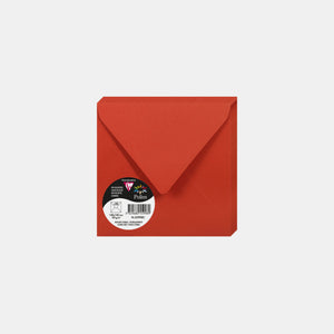 Envelope 140x140 vellum 120g coral red Pollen