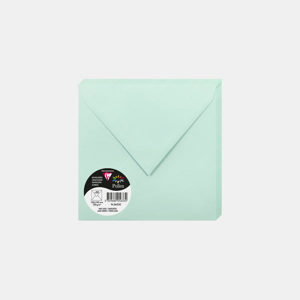 Envelope 165x165 vellum 120g jade green Pollen