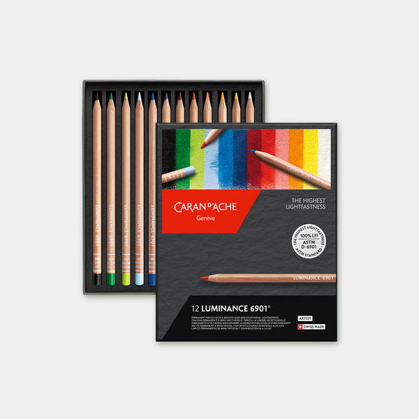 Box of 12 Luminance colored pencils