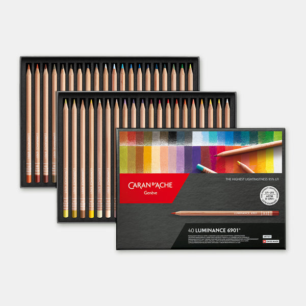 Box of 40 Luminance colored pencils